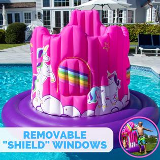 Swimline SWIMLINE Giant Inflatable Unicorn Castle Pool Float For