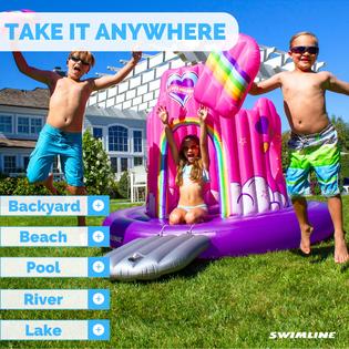 Swimline SWIMLINE Giant Inflatable Unicorn Castle Pool Float For
