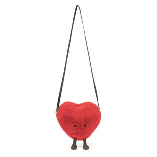 jellycat Jellycat Amuseables Heart Plush Bag, inches Crossbody