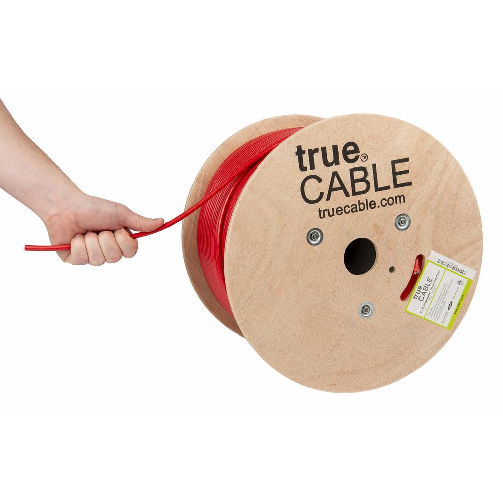 6 Core Riser Cable True Cable trueCABLE Cat6A Shielded Riser (CMR), 1000ft, Red, 23AWG ...
