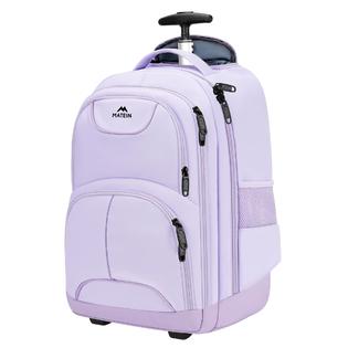 Matein 117800PUR MATEIN Rolling Backpack for Women, 17 Inch Travel