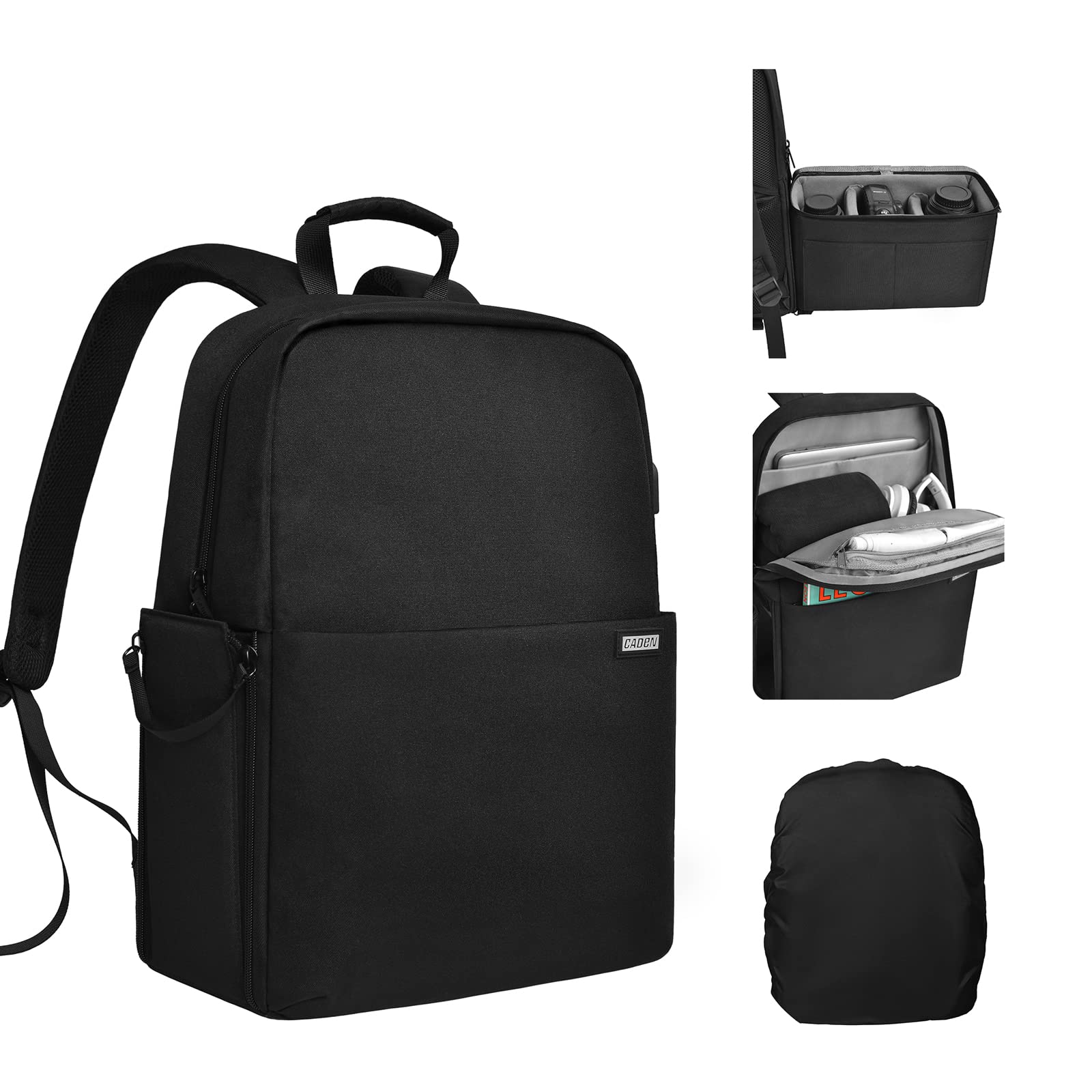Caden B09LHLN8ND_CA NARF CADeN Camera Backpack Bag with 15.6 