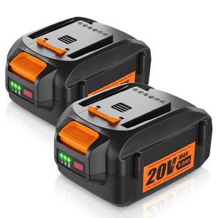 Aazon.co: 2-Pack 6.0Ah Replaceent Battery For Worx 20V Battery For