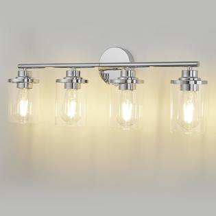 Porphyions Bathroom Light Fixtures,Vanity Lights Chrome Bathroom