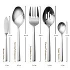 Alata Emma 40-Piece 18/10 Silverware Set, Hammered Flatware Set, Heavy Duty