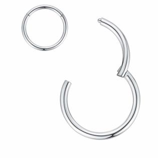 ORANGELOVE 13mm Nose Rings 14 Gauge Silver Nose Ring