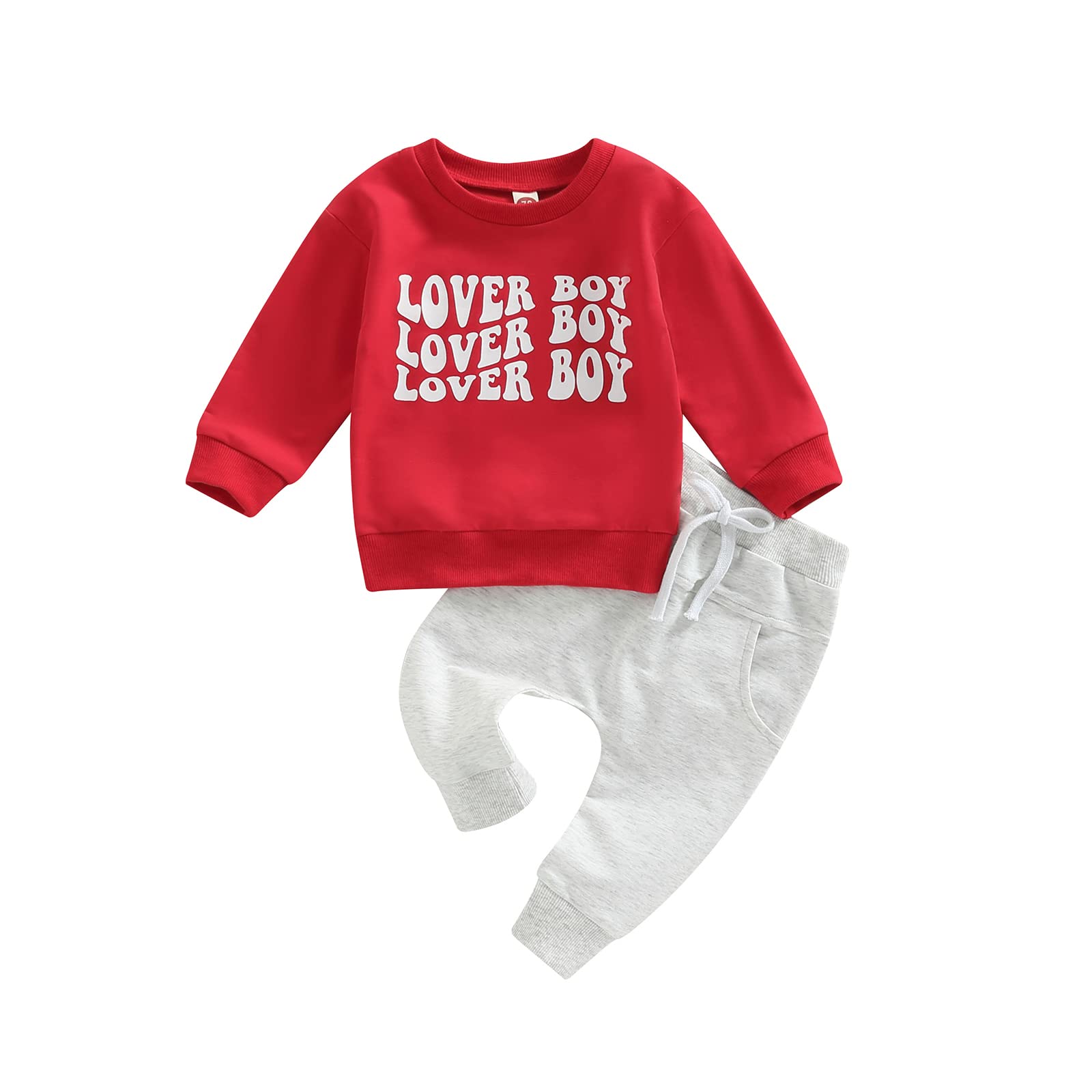 Sasaerucure Infant Toddler Lover Boy Valentine 's Day Outfits Long