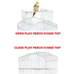 Mcage 63-Inch Large Flight Bird Cage with Toys and 10-Step Play