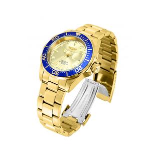 Invicta Men's 14124 Pro Diver Gold Dial 18k Gold Ion-Plated