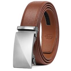 Leatherboss Genuine Leather Men Big and Tall Size 54 Dress Belt, Brown Leatherboss Genuine Leather Men Big and Tall Size 54 Dress Belt, Brown