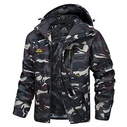 QPNGRP Mens Waterproof Ski Snowboarding Jacket Winter Windproof