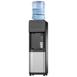 5 Gallon Bottom Load Water Cooler Dispenser | Hot, Cold & Room Temp Settings - Silver Grey
