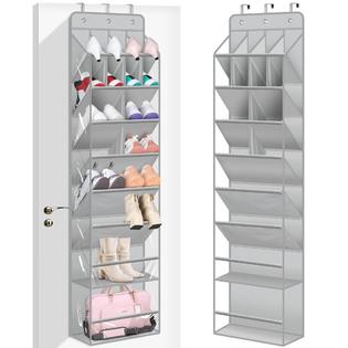 MISSLO Clear Over the Door Shoe Organizer Large Deep Pockets