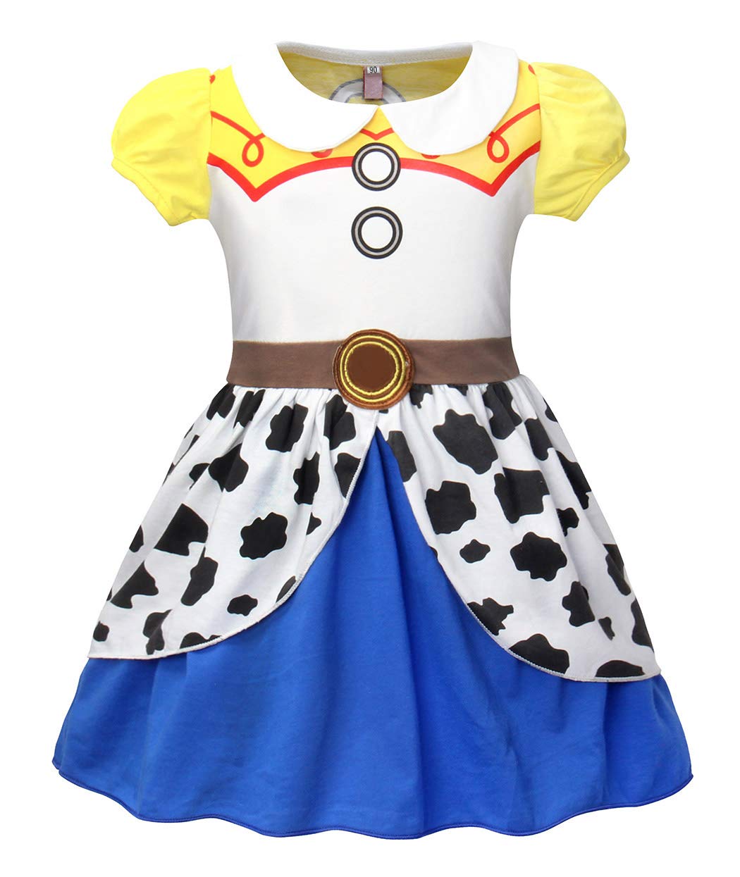 Jurebecia Jessie Costume for Toddler Girls Halloween Dress up Kids Fancy Birthday Outfit Cowgirls Princess Theme Party Cosplay R Jurebecia Jessie Costume for Toddler Girls Halloween Dress up Kids Fancy Birthday Outfit Cowgirls Princess Theme Party Cosplay R