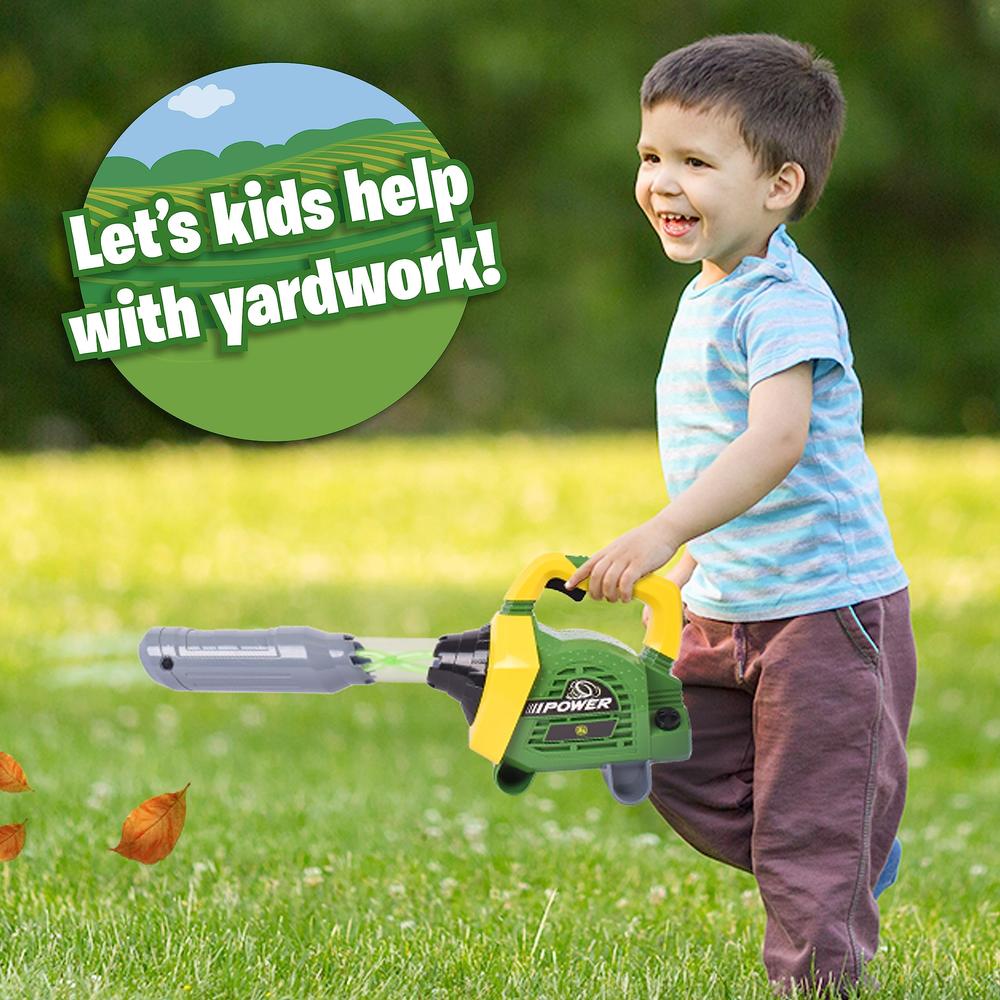 Leaf Racer Toy Sunny Days Entertainment John Deere Leaf Blower Toy for Kids - Pretend ...