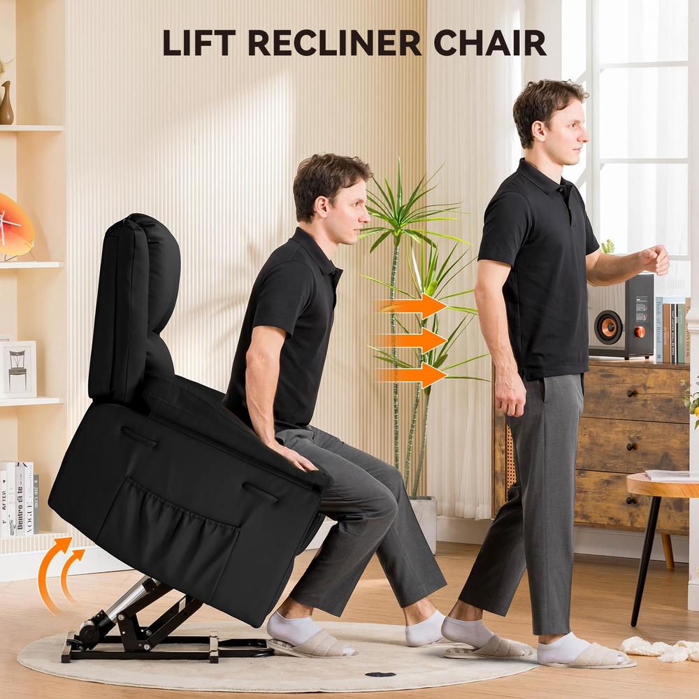 Infinity Message COMHOMA Power Lift Recliner for Elderly, Lift Chair with Heat and ...