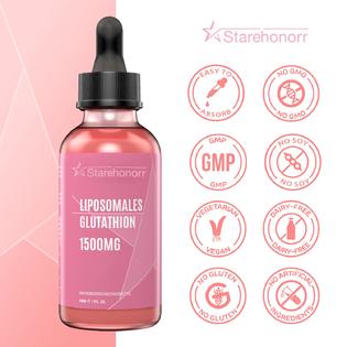 Starehonorr Liposomal Glutathione Liquid 1500 mg, Reduced Glutathione Supplement, 2.02 oz