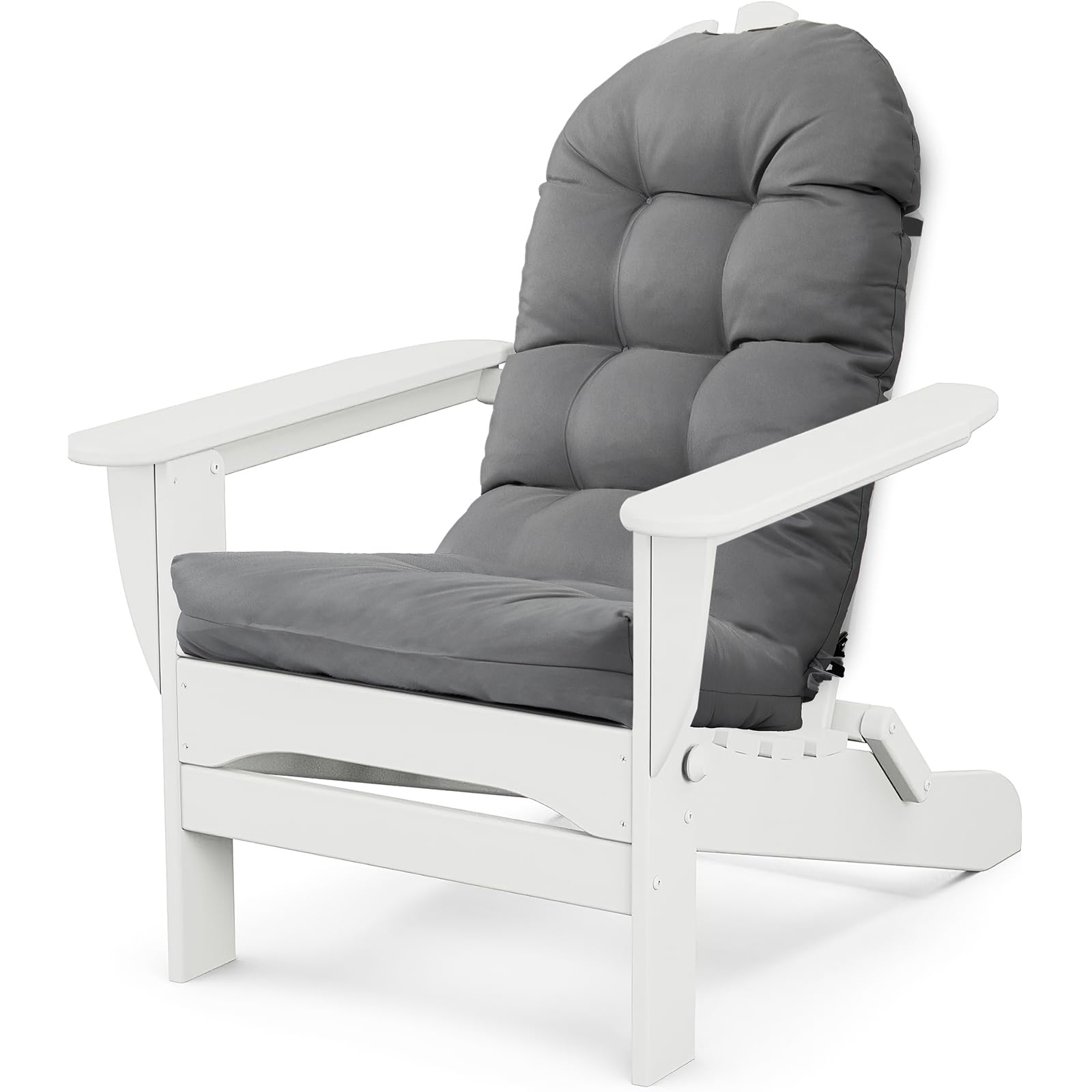 mqk MQ003-DarkGrey MQK Adirondack Chair Cushion, Thick Indoor/Outdoor  Rocking Chair Cushion with High Elasticity PP Cotton, Fade-Resistant,  44'x19', image size:1600x1600