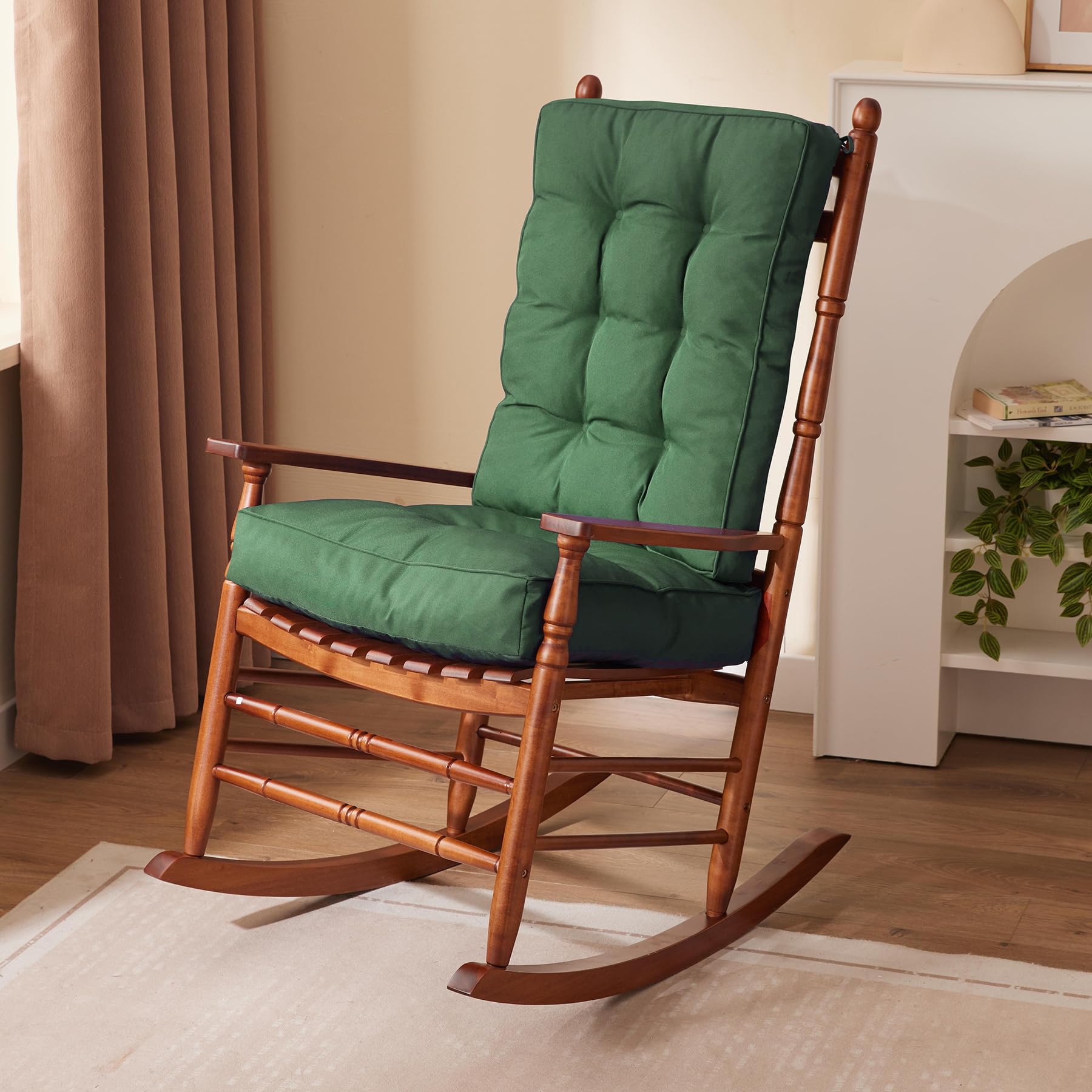 1 IPYNBAP Rocking Chair Cushion Set, Waterproof and Fade-Resistant Patio  Chair Cushions, Tufted Chair Pads for Rocker Furniture, I, image size:1800x1800