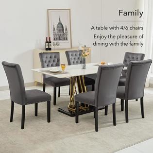 Amazon Upholstered Dining Room Chairs Set Of ADOCHR Adochr Velvet