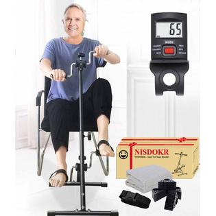 NISDOKR Pedal Exerciser Bike Hand Arm Leg and Knee Peddler
