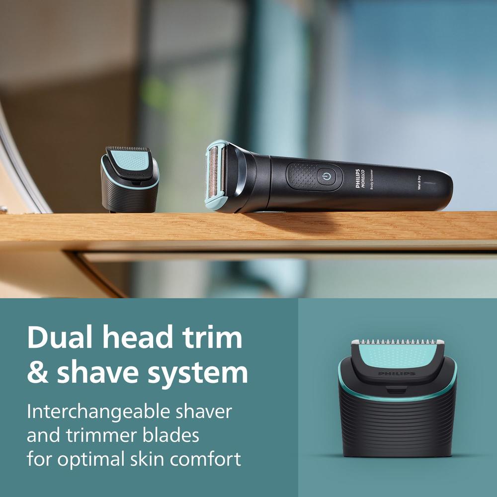 Phillips Razor Tri Norelco Philips Norelco Body Groomer 5000 Series, Intimate Hair Shaver ...