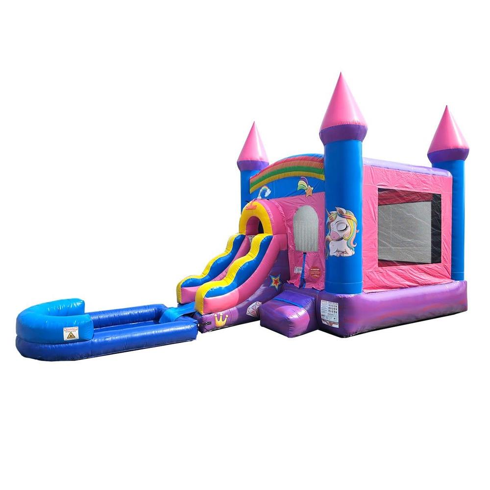 Pogo Bounce House Inflatable Bounce House With Slide For Kids - 26.5 X ...