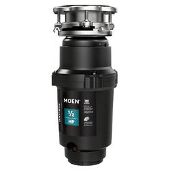 Moen GXP50C 6 Pro Series Garbage Disposal with Universal Xpress Mount  1/2 HorsePower  2600 RPM High Speed Vortex  and Continuou