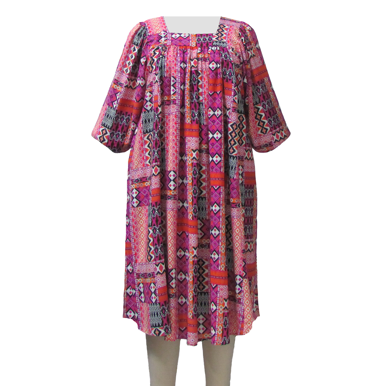 A Personal Touch Pink Tribal Float Dress Plus Size Women's Dress