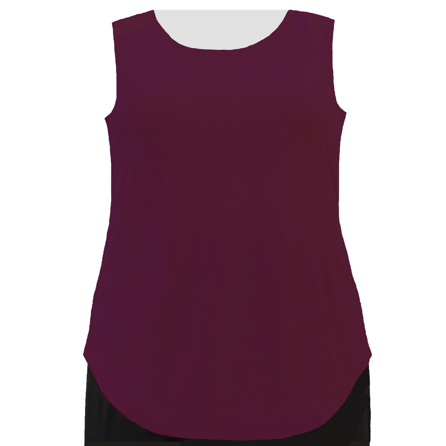 A Personal Touch Women's Plus Size Wine Tank Top 