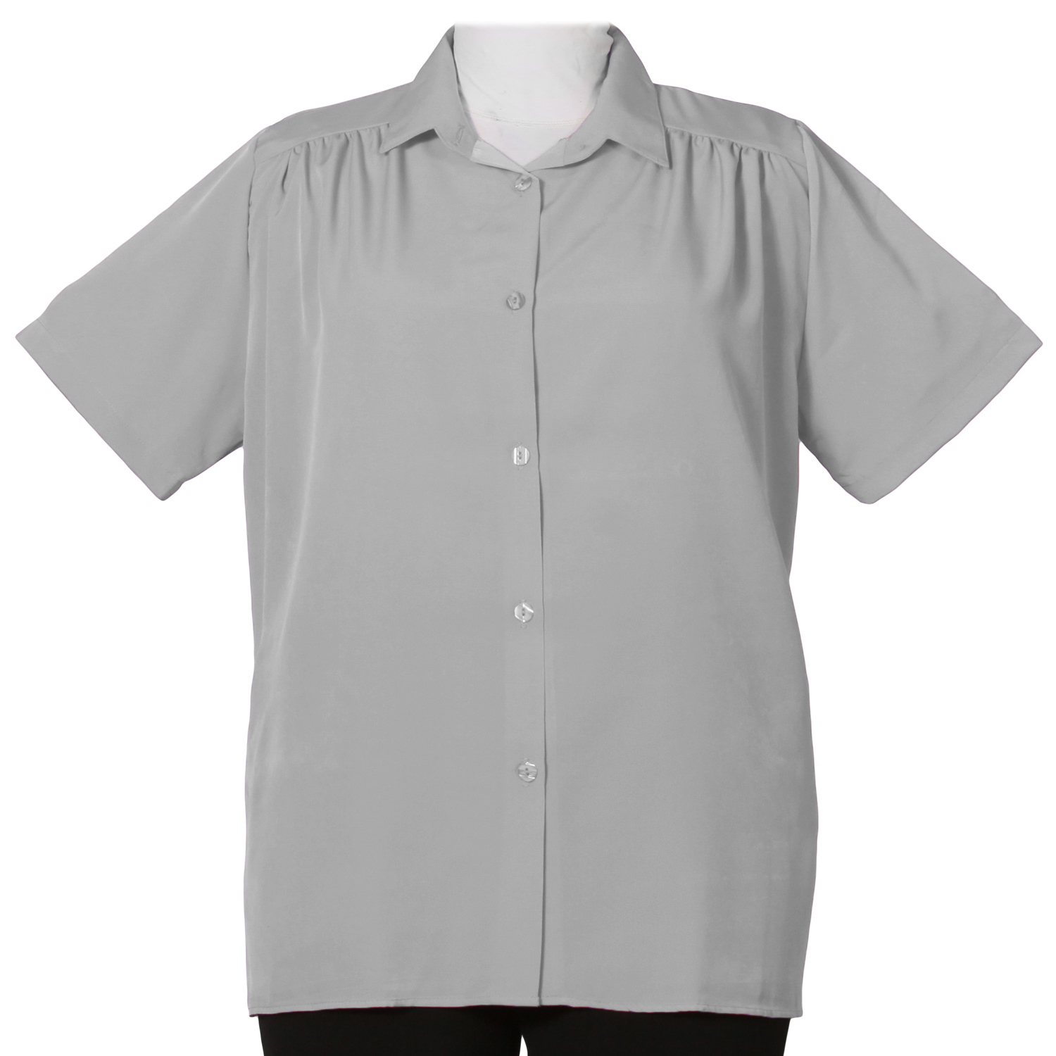 A Personal Touch Grey Women's Plus Size Blouse