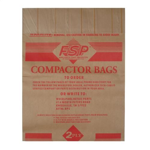 Whirlpool 675186 Trash Compactor Bags 12bgs
