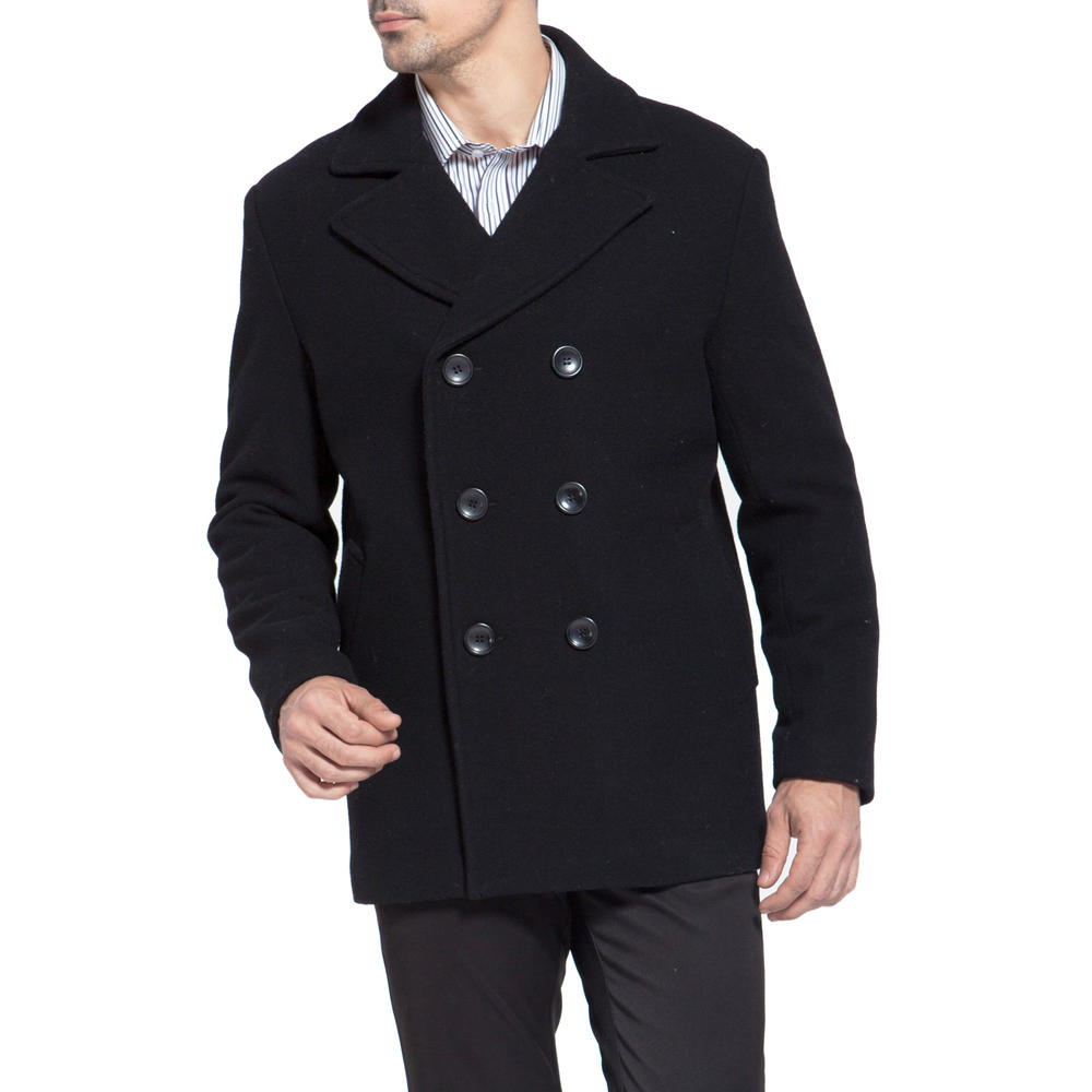 Bgsd Mens Mark Classic Wool Blend Pea Coat Short Bgsd Mens Mark Classic Wool Blend Pea, Men S Waist Length Pea Coat
