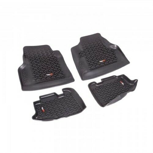 Rugged Ridge 12987 10 All Terrain Floor Liner Kit Black For 97 06