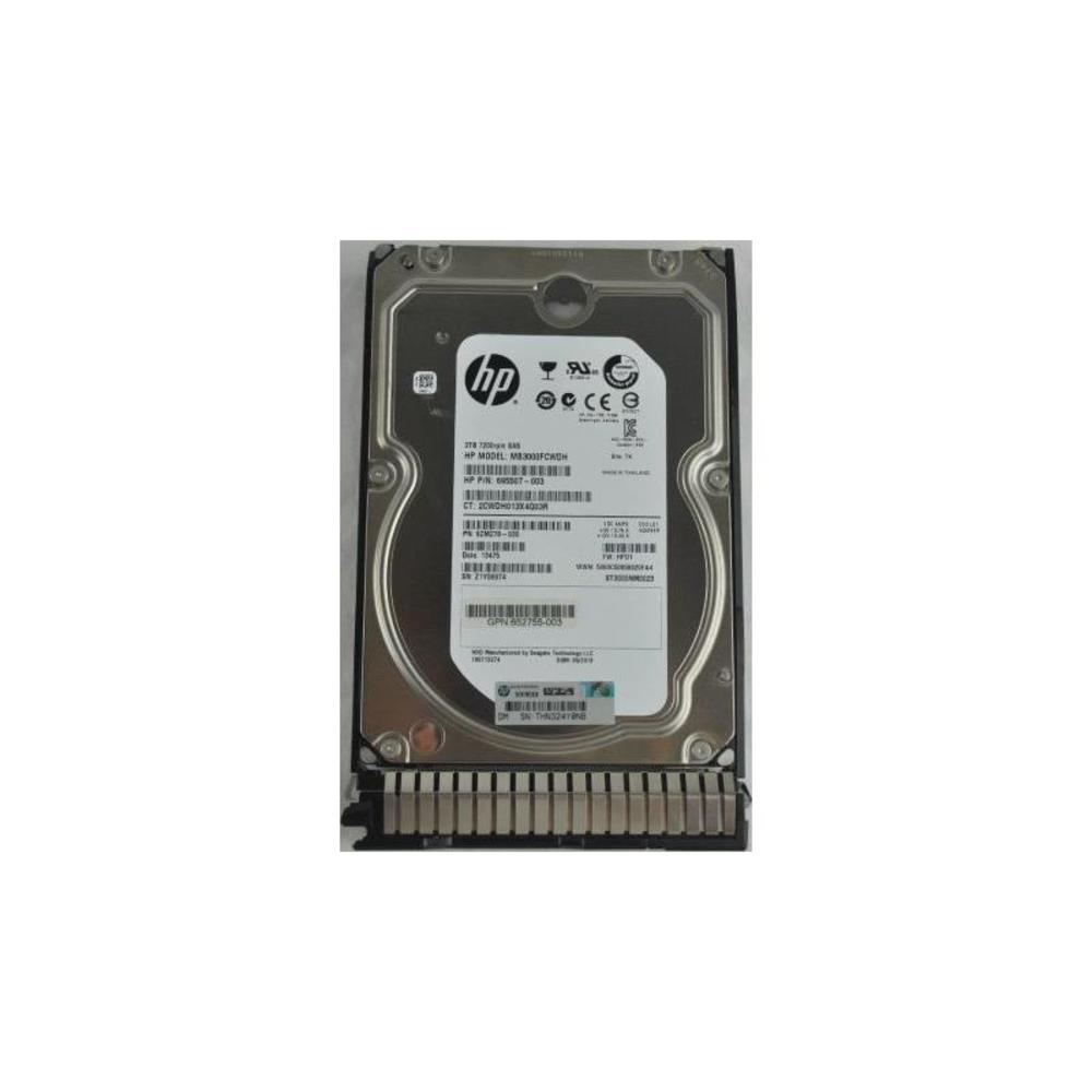 HP 628062-B21 3Tb 7200Rpm Sata6Gbps 3.5Inch Sc Lff Midline Hard Drive With Tray For Gen8 Servers Only