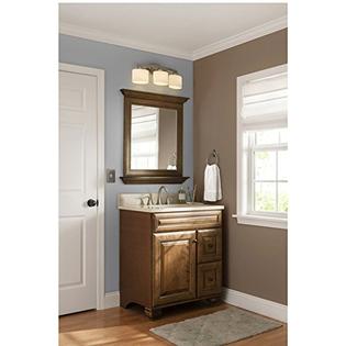Allen Roth 3 Light Merington Brushed Nickel Bathroom Vanity