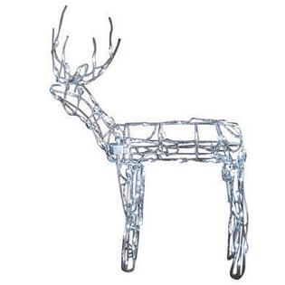 Brite Star Led Lighted Animated 3d Standing Buck 48