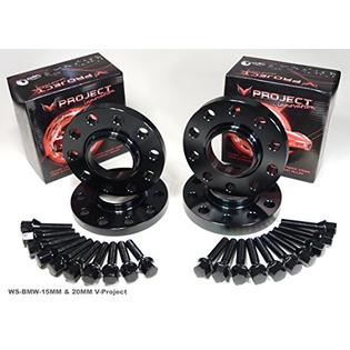 V Project Innovation Black 15mm 20mm Hubcentric Wheel Spacers