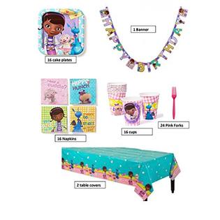 Designware Doc Mcstuffins Birthday Party Supplies Pack For 16