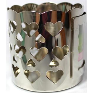 yankee candle engravable silver heart photo frame jar holder food