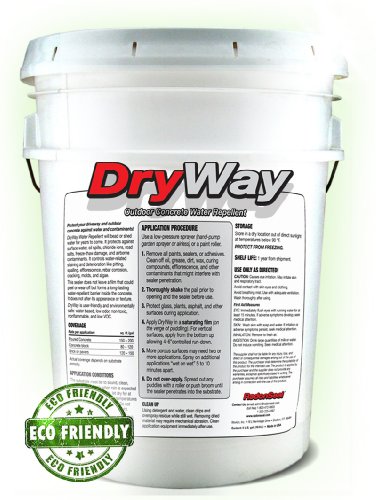 Radonseal Dryway Water Repellent Concrete Sealer 5 Gal Protects Radonseal Dryway Water Repellent Concrete Sealer 5 Gal Protects Driveways