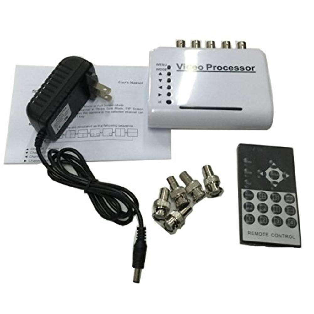 ® 4 Channel CCTV Video Quad Splitter Camera Processor System ...