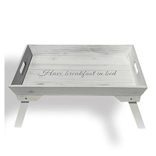 Whole House Worlds The Hamptons Have Breakfast In Bed Tray White Whole House Worlds The Hamptons Have Breakfast In Bed Tray White Wood Folding Legs 19 X