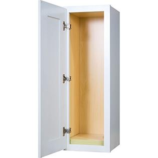 Everyday Cabinets 12 Inch Single Door Wall Cabinet In Shaker White Everyday Cabinets 12 Inch Single Door Wall Cabinet In Shaker White With Soft Close