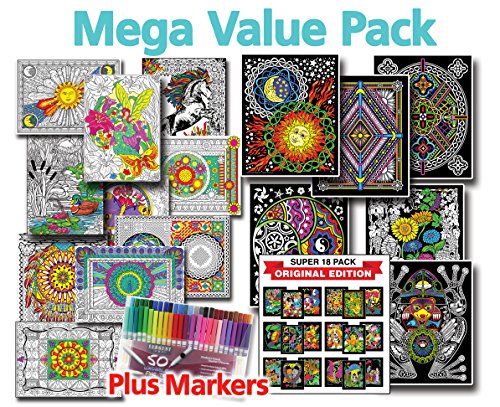 Stuff2Color Mega Coloring Poster Value Pack - Line Art Fuzzy Posters ... Stuff2Color Mega Coloring Poster Value Pack - Line Art Fuzzy Posters ...