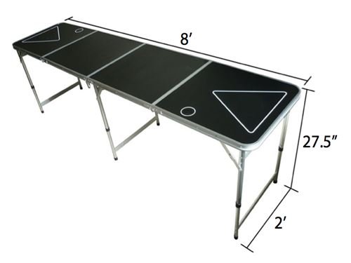 Floating Pong Football Beer Table, What Size Should A Beer Pong Table Be