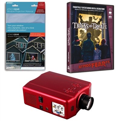 kringle bros virtual reality halloween projector kit with tricks or treats atmosfearfx dvd and screen tvs electronics televisions projectors