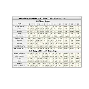 Lamodeldisplay Full Body Female Dress Form Size 10