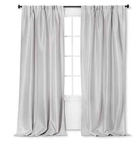 Simply Shabby Chic Faux Silk Pleat Window Panel Gray Snowflake Simply Shabby Chic Faux Silk Pleat Window Panel Gray Snowflake