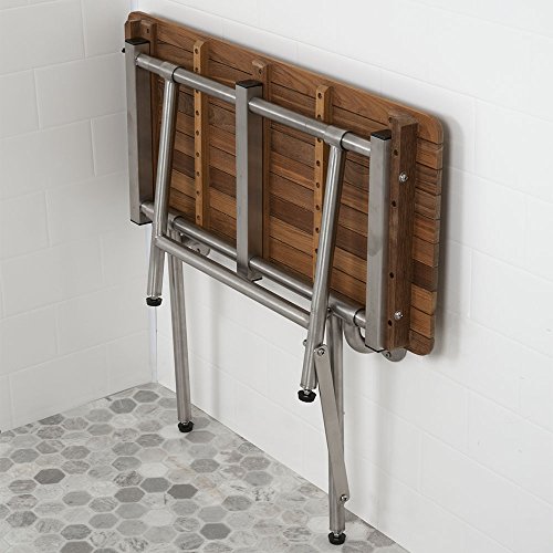 Teakworks4u Teak Ada Wall Mounted Folding Shower Bench Seat Teakworks4u Teak Ada Wall Mounted Folding Shower Bench Seat